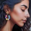 Boucles d'Oreilles Multicolores – Image 3